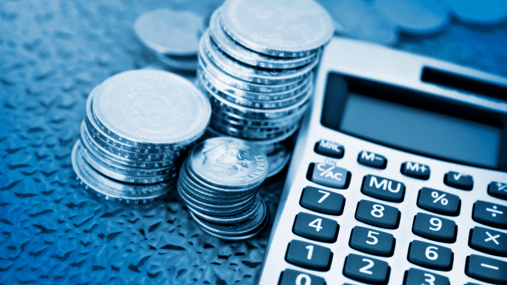 fixed asset register money and calculator