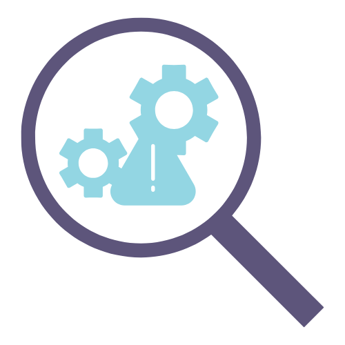 Lightbulb and gear icon representing innovation in finance recruitment